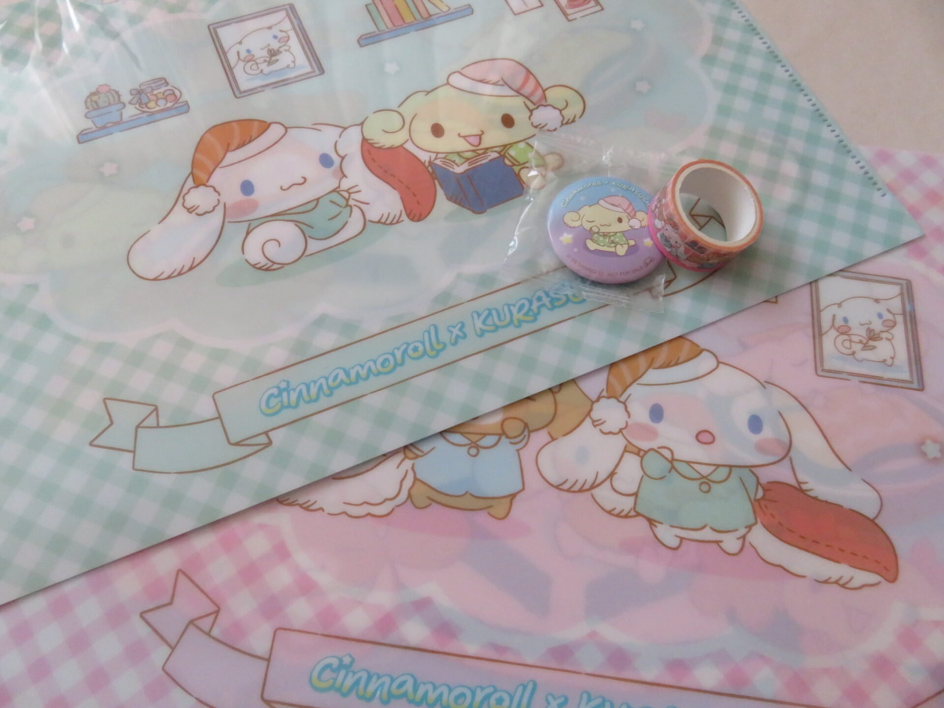 くら寿司とコラボのシナモロールのグッズのイメージ目的