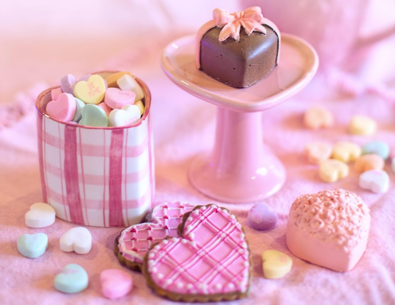 2月のおやつを楽しむティータイムのイメージ目的